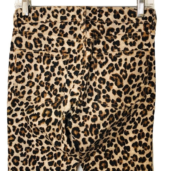 Veronica Beard Debbie 10” High Rise Leopard Cut Print Jeans Sz 24 Ankle novelty - Picture 11 of 15